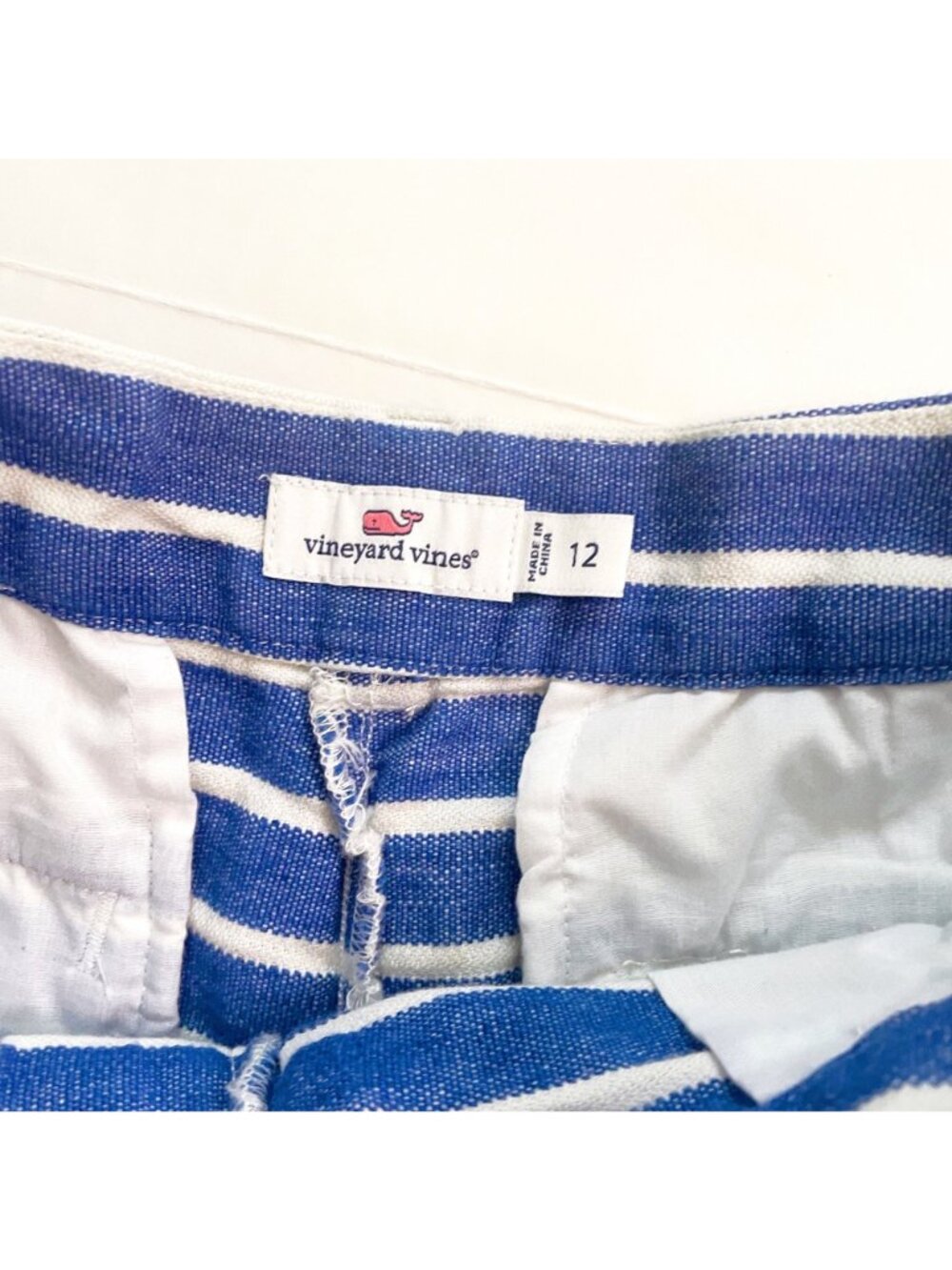 Vineyard Vines Girls Linen Shorts, Size 12 - Picture 3 of 5